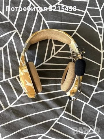 Гейминг слушалки Trust GXT 322 beige camo