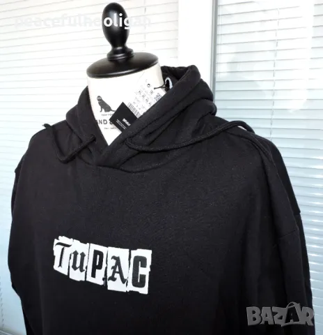 Tupac 2Pac I Ain't Mad At Cha Hoodie Pull&Bear -мъжки суичър с качулка с етикет размер XL , снимка 4 - Суичъри - 50411863