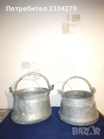 Бакърчета менци, стари ръчно изработени изковани и калайдисани. 