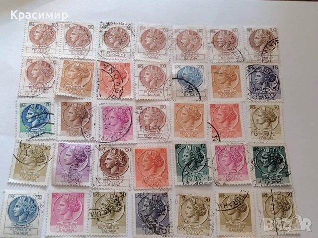 ПОЩЕНСКИ марки Италия , снимка 11 - Филателия - 52935448