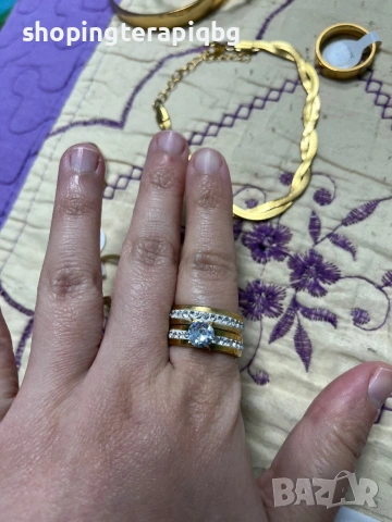 Лот нови бижута от неръждаема стомана , снимка 4 - Бижутерийни комплекти - 53946922