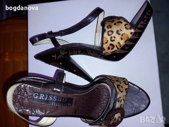 Чисто нови елегантни обувки на ток от естествена кожа и косъм, снимка 12 - Дамски елегантни обувки - 54038711