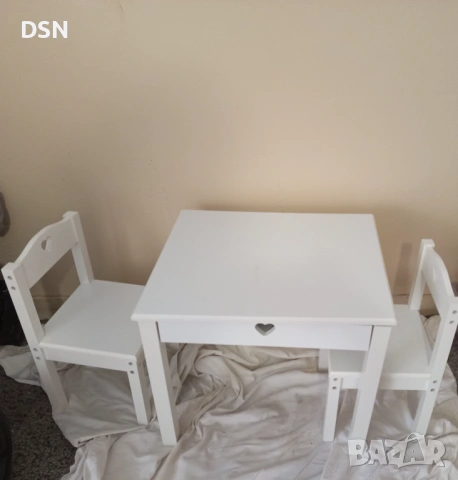 Дървена Детска масичка , снимка 4 - Мебели за детската стая - 53662780