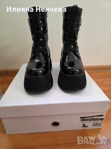 Дамски боти от естествен лак, снимка 4 - Дамски боти - 52794558