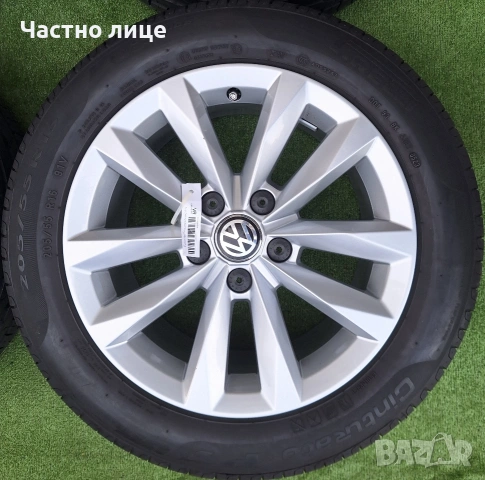 Продавам 4бр 16-ки джанти с летни гуми за Фолксваген Пасат, Голф 5,6,7,8, Туран , снимка 4 - Гуми и джанти - 54233550
