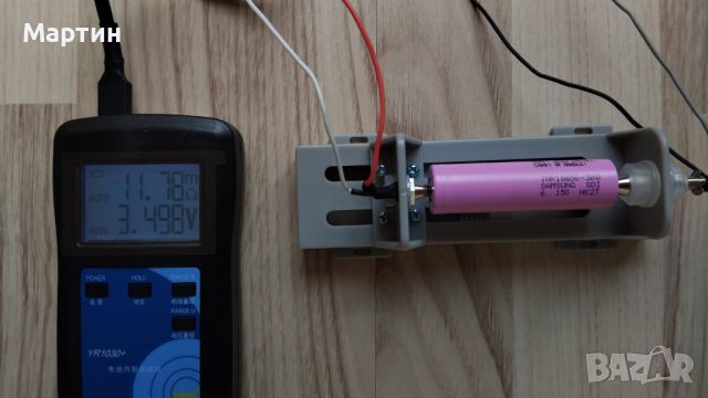 Тестер за измерване вътрешно съпротивление на батерия в комплект с държач 18650 21700, снимка 15 - Друга електроника - 45853908