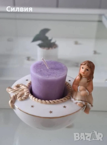 Винтидж порцеланов свещник от Goebel, снимка 2 - Декорация за дома - 53879628