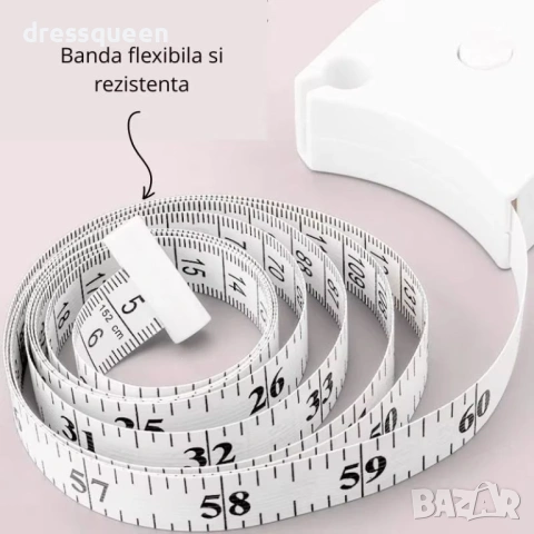 4829 Автоматичен метър за обиколки (150 см) с ергономичен бутон за прибиране, снимка 4 - Други стоки за дома - 53733074