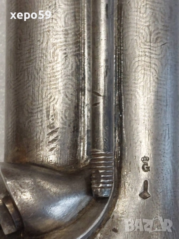 Рядък, в отлично състояние, двуцевен капсулен пищов-дамаскова стомана, снимка 13 - Антикварни и старинни предмети - 52292828