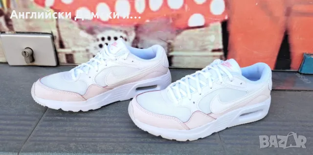 Английски оригинални дамски маратонки -Nike,с естествена кожа и плат, снимка 2 - Маратонки - 49934867