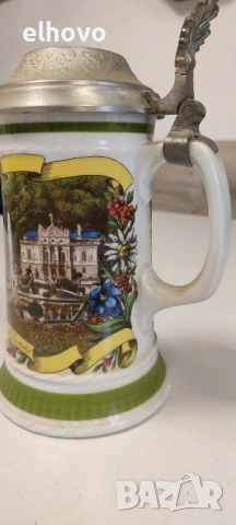 Немска керамична халба#5, снимка 4 - Антикварни и старинни предмети - 53365710