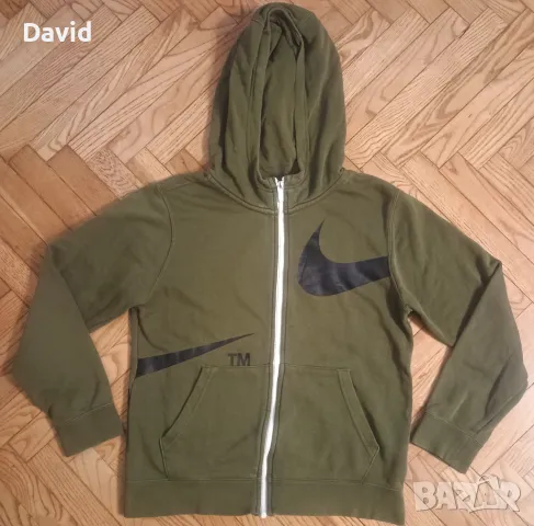 Оригинален детски суичър Nike B BSW Swoosh FLC FZ, снимка 1 - Детски анцузи и суичери - 49392361