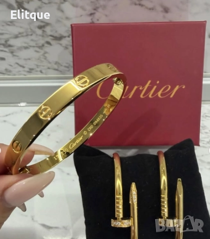 гривна от висококачествена стомана cartier, снимка 2 - Гривни - 52819497