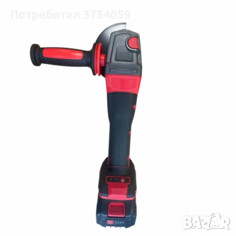 Акумулаторен ъглошлайф 36V 8Ah 125 мм KraftRoyal Red Mx Fuel, снимка 3 - Винтоверти - 51370001