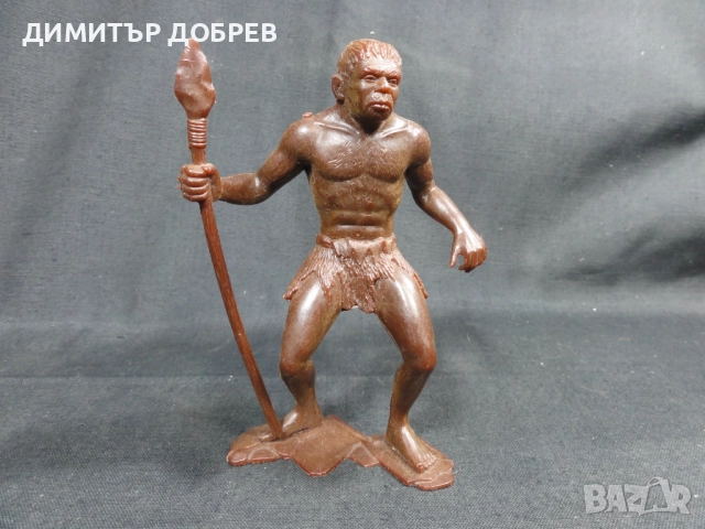 СТАРА РЕТРО СОЦ СССР ПЛАСТМАСОВА ФИГУРКА НЕАНДЕРТАЛЕЦ
