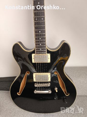Електрическа китара D'Angelico Excel DC Tour Solid Black, снимка 1 - Китари - 46105684