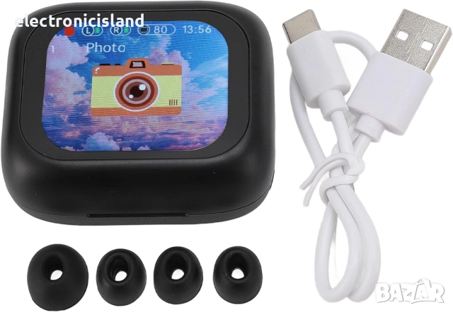 🚀 2026 НОВ МОДЕЛ Смарт Слушалки с LCD Тъчскрийн | Bluetooth 5.4 | ANC + ENC шумоподтискане, снимка 11 - Bluetooth слушалки - 53990800