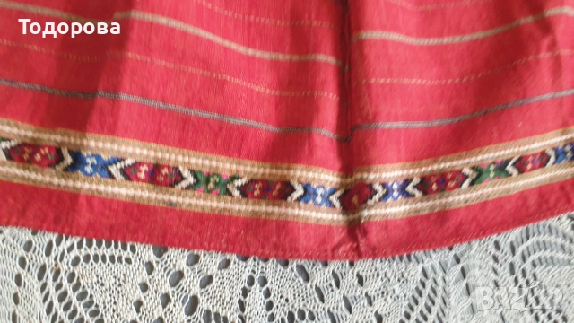 Автентична престилка от Хърцойска носия, снимка 3 - Антикварни и старинни предмети - 53400643