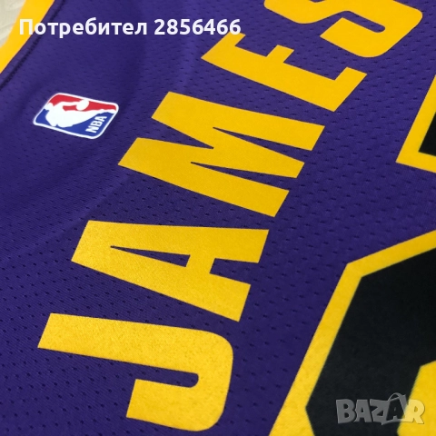 Мъжки потник Nike LA Lakers Lebron James размер XL, снимка 3 - Тениски - 52015100