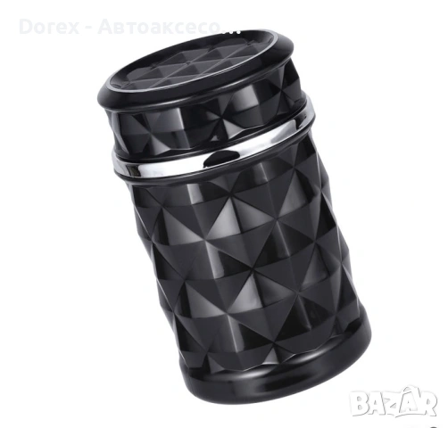 Автомобилен пепелник с LED светлина и щипка за вентилация – модел 6219