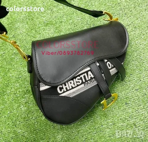 Черна чанта Christian Dior-SG50w, снимка 1 - Чанти - 46916824