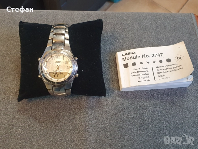 Часовник CASIO EDIFIGE 2747 В отлично техническо състояние, много добър външен вид.