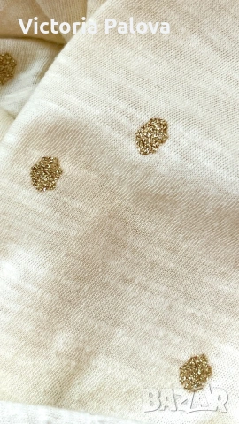 Изящна памучна блуза BODEN със сияйни златни точки , снимка 14 - Блузи с дълъг ръкав и пуловери - 54020292