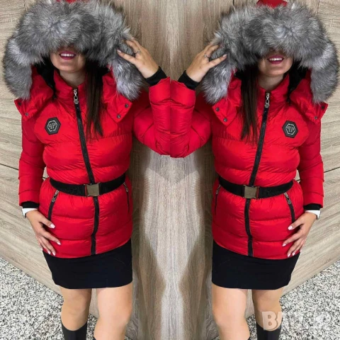 дълги зимни якета с пух philipp plein , снимка 6 - Якета - 51410625