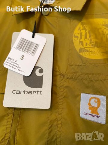 Brain Dead x Carhartt WIP Chore Coat Light Jacket Brown S-M, снимка 12 - Якета - 46789784