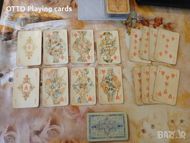 Стари карти за игра ROKOKO 160, немски оригинал COEUR DDR, снимка 5 - Карти за игра - 51160903