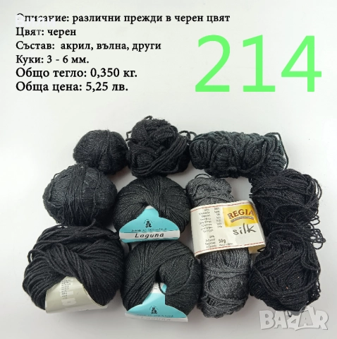 Евтини прежди в малки количества - нови и остатъци , снимка 18 - Други - 52042441