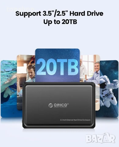 Кутия за диск ORICO DDL35-U3-EU-BK - DDL35-U3-EU-BK-BP-HW, ORICO DDL35U3 USB 3.0..., снимка 2 - Твърди дискове - 50587047