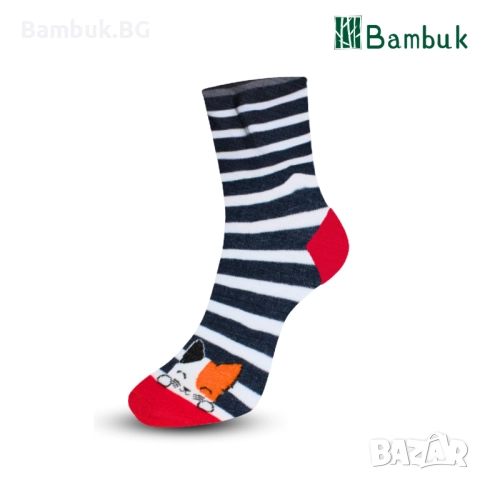 Дамски чорапи за весело настроение “Криещи се котенца”, снимка 8 - Други - 52577579