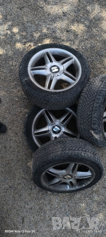 Оригинални джанти с гуми Seat 17 5x100 57,1, снимка 7 - Гуми и джанти - 51648143