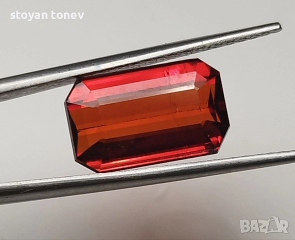 Изключителен 5.04кт Vivid оранжев спесартит гранат от Нигерия! Сертифициран! Нов!, снимка 9 - Други - 53690649