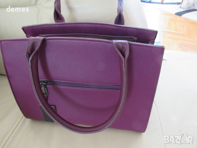 Нова лилава дамска чанта, снимка 8 - Чанти - 53967391