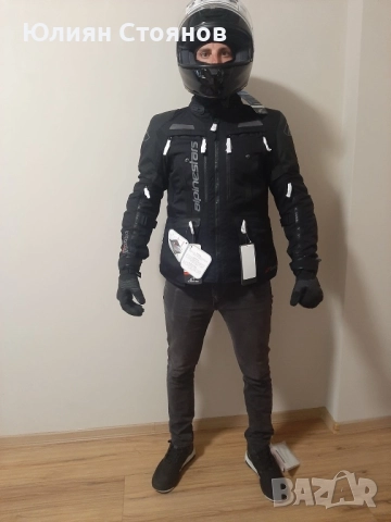 Alpinestars/Shoei - мото екипировка - каска, яке, маратонки, визьор, пинлок, ръкавици, снимка 7 - Спортна екипировка - 52452591