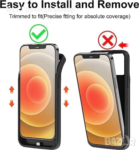 Нов iPhone 14 Pro Max/13 Pro Max Батерия кейс 13800mAh Ултра Тънък калъф Айфон, снимка 4 - Калъфи, кейсове - 50799621