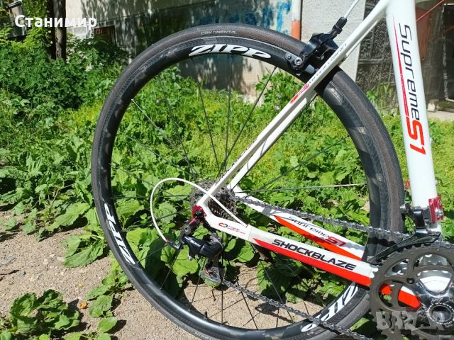 Карбонов шосеен велосипед Shockblaze Supreme S1, снимка 13 - Велосипеди - 46247391