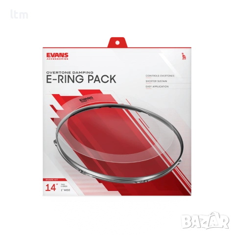 Evans ER-ROCK E-Ring Pack Rock Демпфер/заглушител за барабан, снимка 4 - Ударни инструменти - 54135760