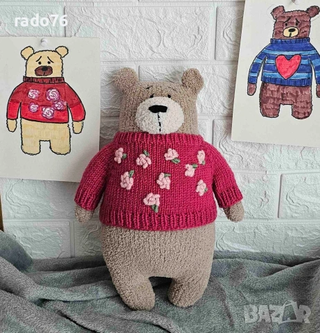 Ръчно Плетени мечета handmade , снимка 6 - Плюшени играчки - 54160967