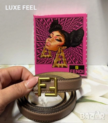 Fendi ⚜️ Естествена Кожа , снимка 2 - Колани - 53584418