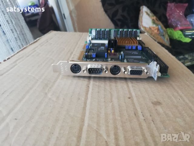 SSC-5X86HVGA REV:1.4 ICP Board ISA Slot Industrial Motherboard CPU+RAM, снимка 2 - Дънни платки - 46514309