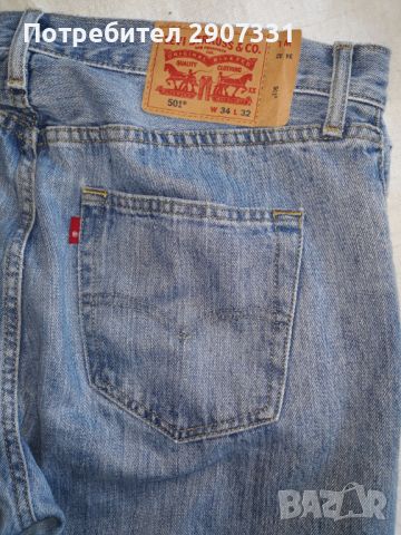 Дънки Levi Strauss 501. W 34, L 32, снимка 5 - Дънки - 45634726