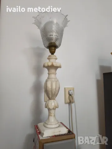 Мраморна Лампа, снимка 2 - Настолни лампи - 49629629