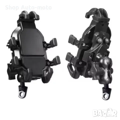 Поставка за телефон Automat, Мото и вело, От 4.7 до 7.1 inch, Черен, снимка 2 - Аксесоари и консумативи - 49785042