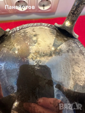 Кана сребро сребърна инвестиция вода вино масивна, снимка 4 - Антикварни и старинни предмети - 54006825