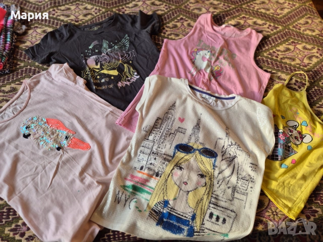Тениски с къс ръкав за момиче 152-158 см., снимка 14 - Детски тениски и потници - 54159518