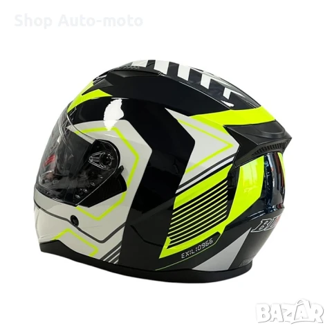 Мото каска Automat, 2 визьора, S, M, L и XL, M67, Сив и сив/неон, снимка 11 - Аксесоари и консумативи - 50673691