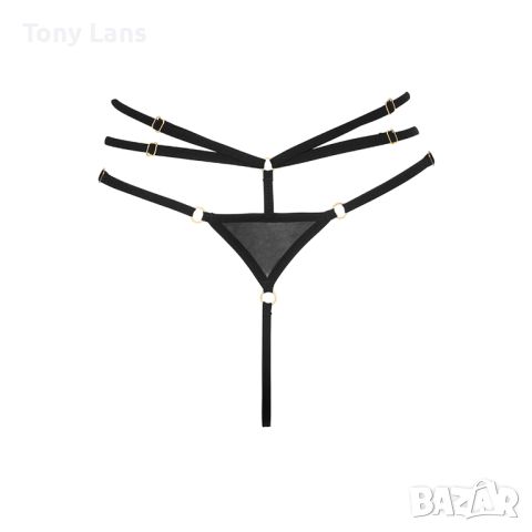 Tony Lans Прашка с веган кожа, черно, ONESIZE | 2253 , снимка 2 - Бельо - 45889570